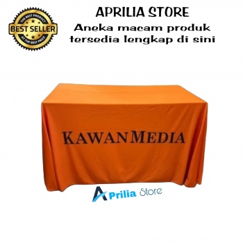 Cover Meja Pakai Logo Perusahaan