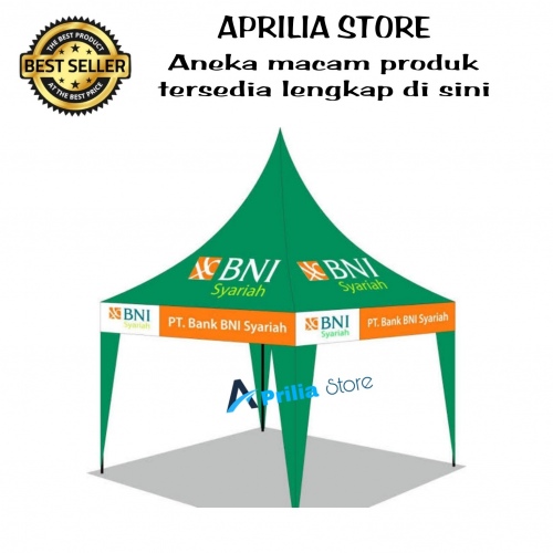 Tenda Kerucut Pakai Logo Perusahaan